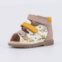 022162-27 беж-кор туфли летние ясельная Нат. кожа