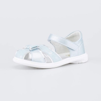 330024/81713-2 Туфли летние дошкольные (27-31) ИК св.голуб+сереб  